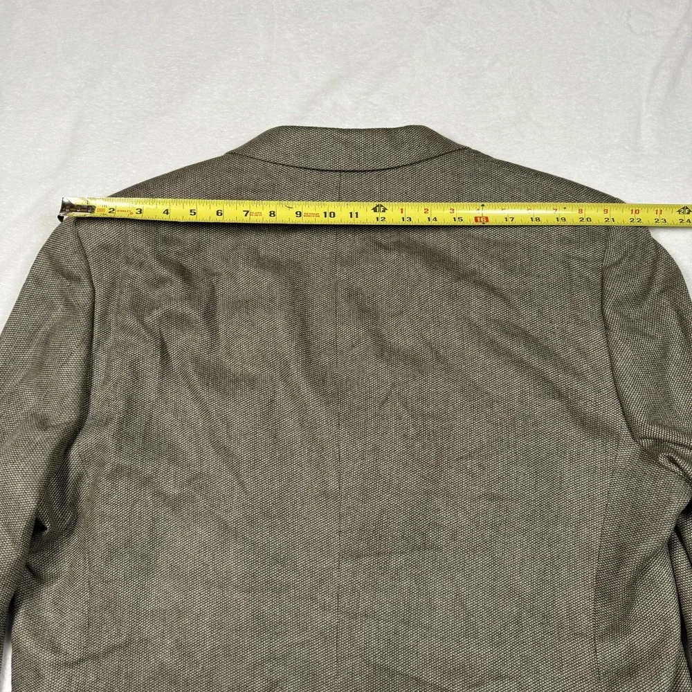 Jos A Bank Blazer Mens 48L Brown Silk Wool Herringbone Sport Coat‎ Jacket